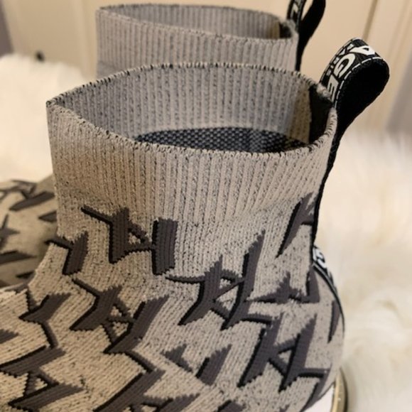 New Karl Lagerfeld Paris Sock Logo Boot Sneakers - Picture 6 of 8